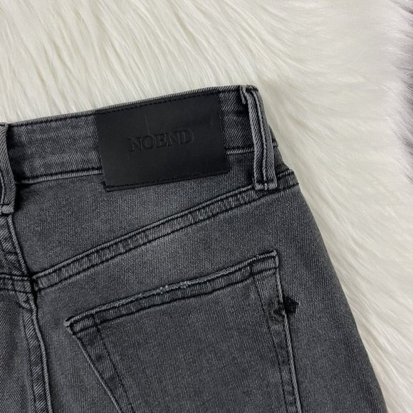 NoEnd Size 25 Gray Philly Farrah Kick Flare Denim Jeans - Picture 10 of 11